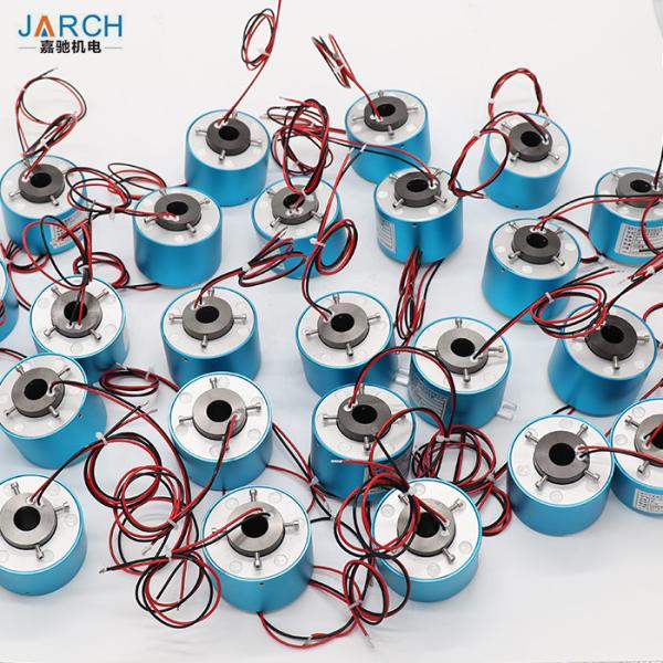 100RPM 2 Circuits 10A IP54 16mm Through Bore Slip Ring