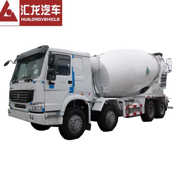 Heavy Duty HOWO 8*4 12 CBM Mini Concrete Mixer Truck Diesel High Operating Efficiency