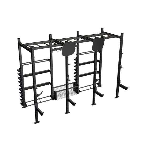 4*14FT Floor Mounted Crossfit Weight Rack Crossfit Rigs And Racks