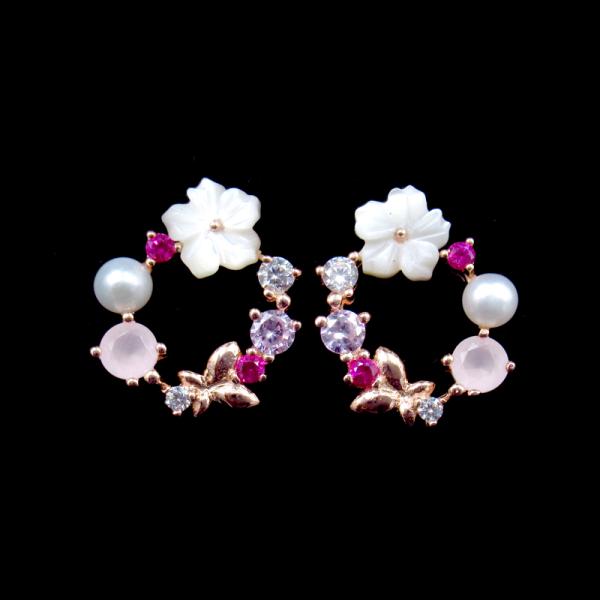 Wild Elegant Silver Pearl Earrings For Women Use 925 Silver Material