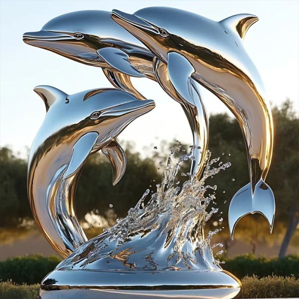Custom Stainless Steel Sculpture - 304 or 316 Metal Statue for Indoor & Outdoor Decoration