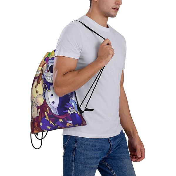 Drawstring Backpack Adjustable Sports Gym Bag Waterproof Rope Bag Sports Yoga Bag