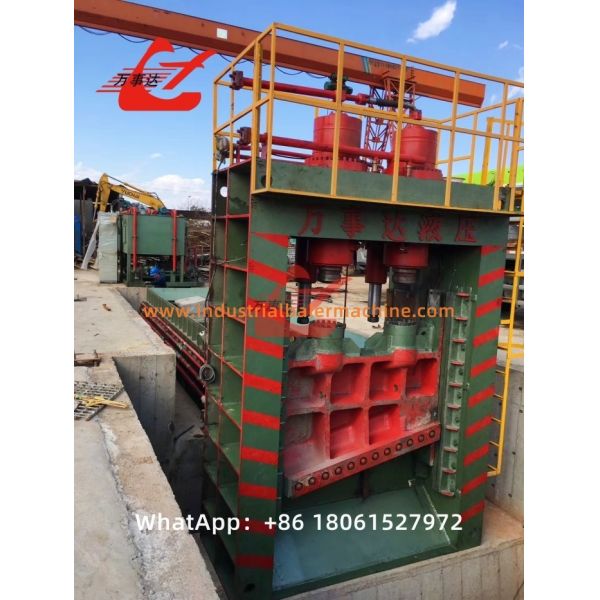 High Efficiency Hydraulic Scrap Gantry Shear 8000kN for Metal Recycling Shearing with PLC Automatic Control