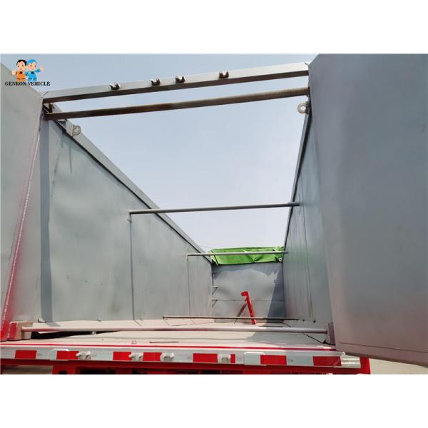 50 Tons Dump Semi Trailers With Hydraulic Lifting System Load Sand Or Stone