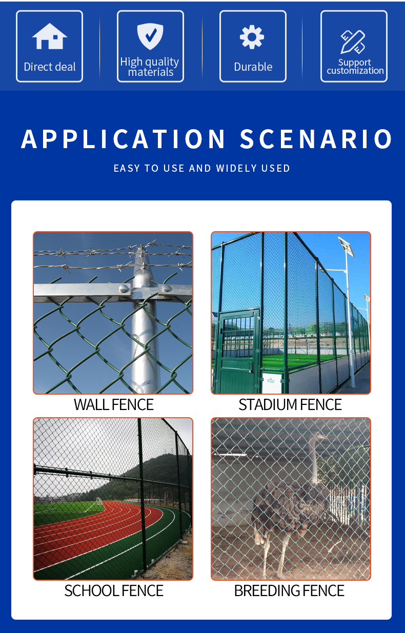 Китай Профессиональное производство Продукт цепной ссылки ограждения /Chain Link Fence/1 Inch Chain Link Fence Продукт