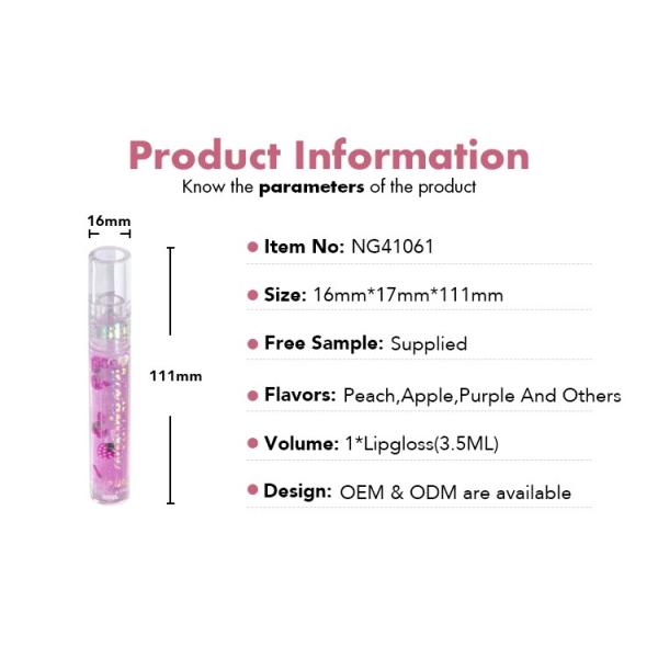 Tube Packaging Shimmer Hydrating Lip Oils Kids Lip Oil 3.5ml