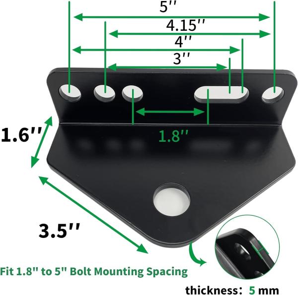 Strong Heavy Duty Universal Zero Turn Mower Trailer Hitch Mount with Bolts