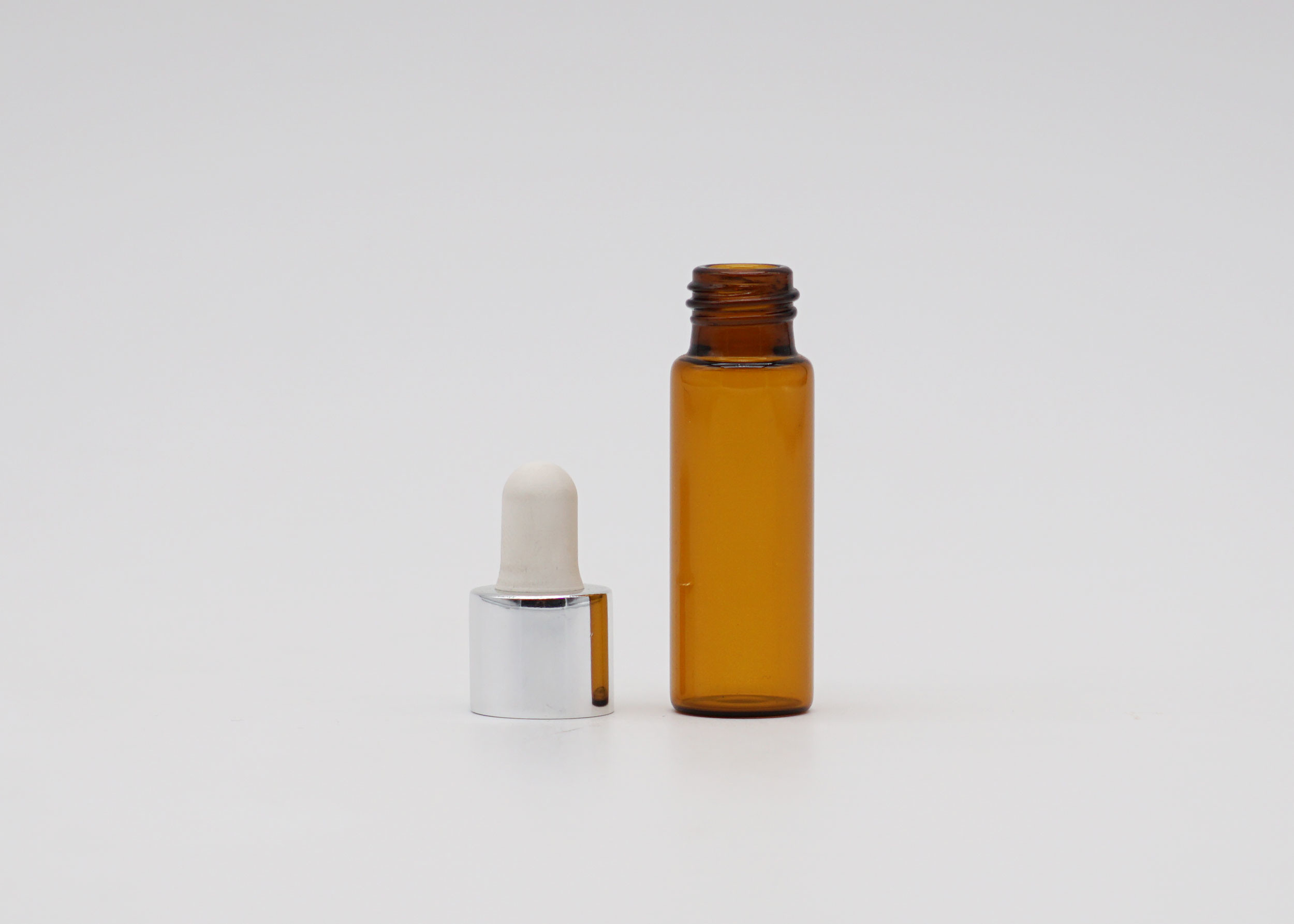 мини янтарная стеклянная бутылка капельницы эфирного масла тинктуры 2ml