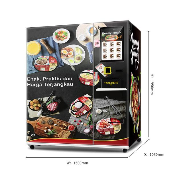 Ready Meals Dumplings Breads Hamburgers Frozen Food Vending Machine with Short Heating Time