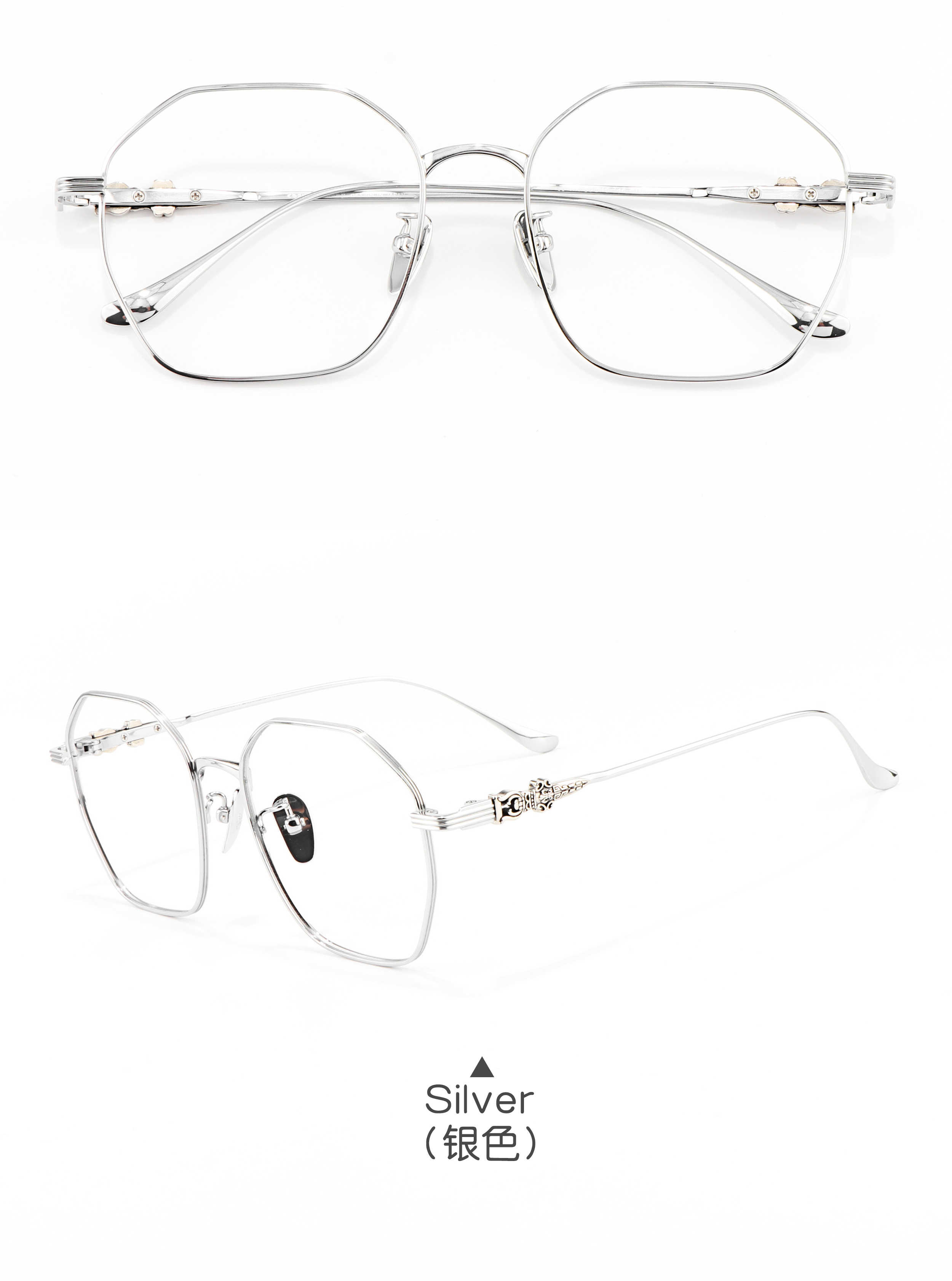 Fine Framed Pure Titanium Luxury Brand Optical Prescription Presbyopia Polygon Fashion for Men Kitchen Design Male Glasses Shop