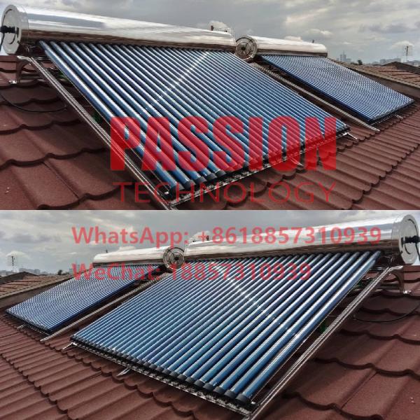SS316 Enamel Inner Tank High Presssure Solar Water Heater 250L Solar Collector