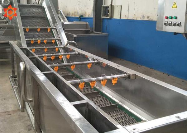 SUS304 Stainless Steel Commercial Vegetable Washer 380V / Customized Voltage