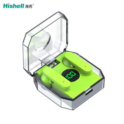 Transparent Cover Type C No Wire Headphones 5.3 Bluetooth Stereo Earbuds