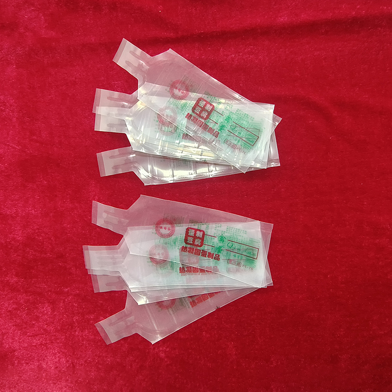 High Clarity Transparent PE Eqg Tofu Tube 110g 160g Tofu Premade Tube Bag