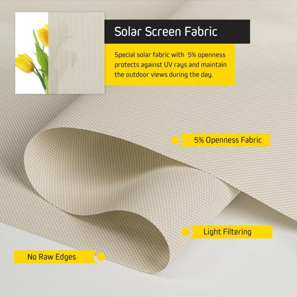 Best Quality Outdoor Waterproof Sunscreen Roller Shades Window Sunscreen Blind Fabric