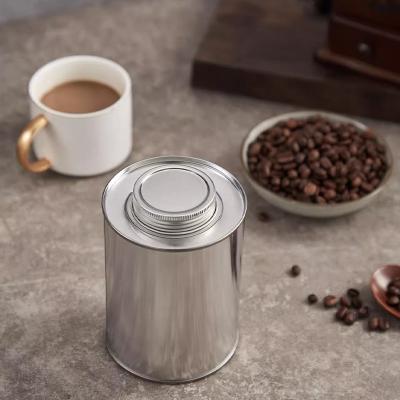 Food Grade Airtight Coffee Container , Empty Metal Coffee Cans Customized