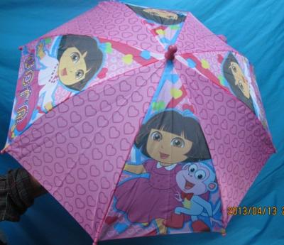 kids umbrella with ears and cartoon charactors