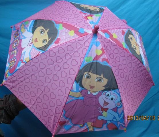 kids umbrella with ears and cartoon charactors