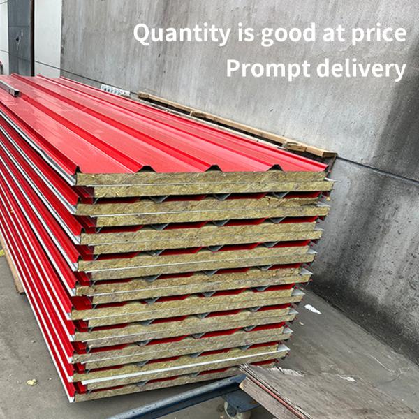 Water Resistant Rock Wool Board Color Steel Board Sandwich Foam Board With And Contemporary Design Style