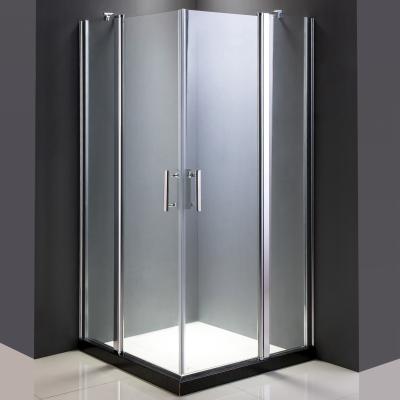Cerco retangular Frameless de alumínio 6mm do chuveiro de Chrome 39 X39 ' X75”