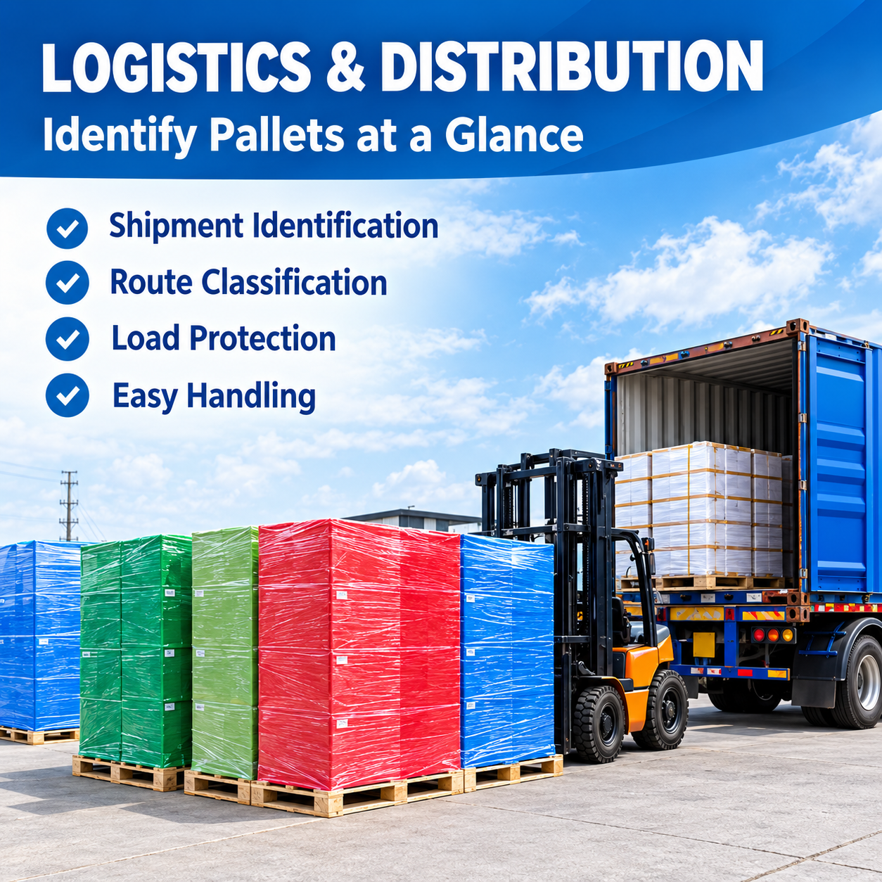 Machine Grade Stretched LLDPE Stretch Film Moisture Proof Pallet Wrap for Logistic Pallet Warehouse Packaging