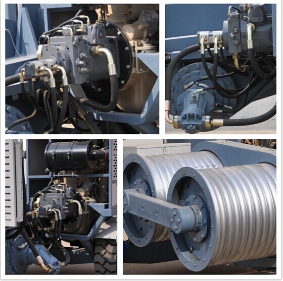 Groove Number 8 Hydraulic Cable Pull machinery 100kN with 118kw Cummins Engine