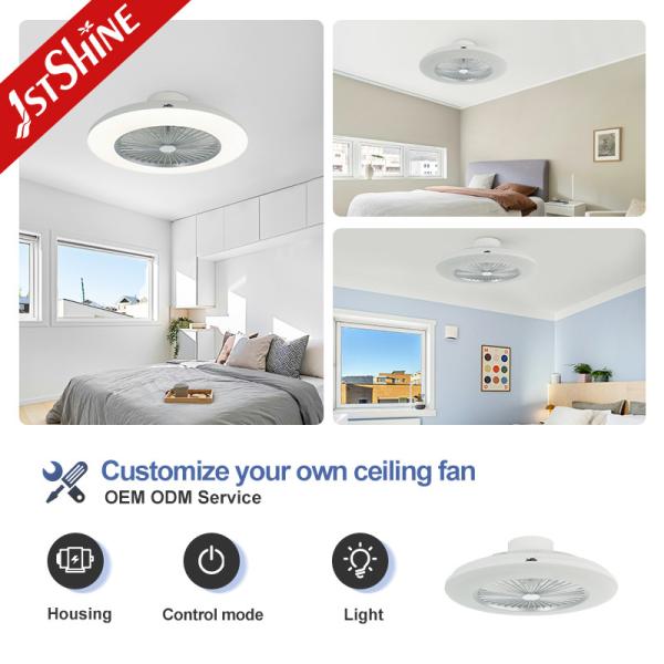 1stshine LED 天井扇風機 スマートリモコン 6 スピード 低天井の寝室に最適