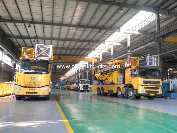 Chassi inferior de VOLVO 8x4 da plataforma da inspeção da ponte da eficiência elevada 22m