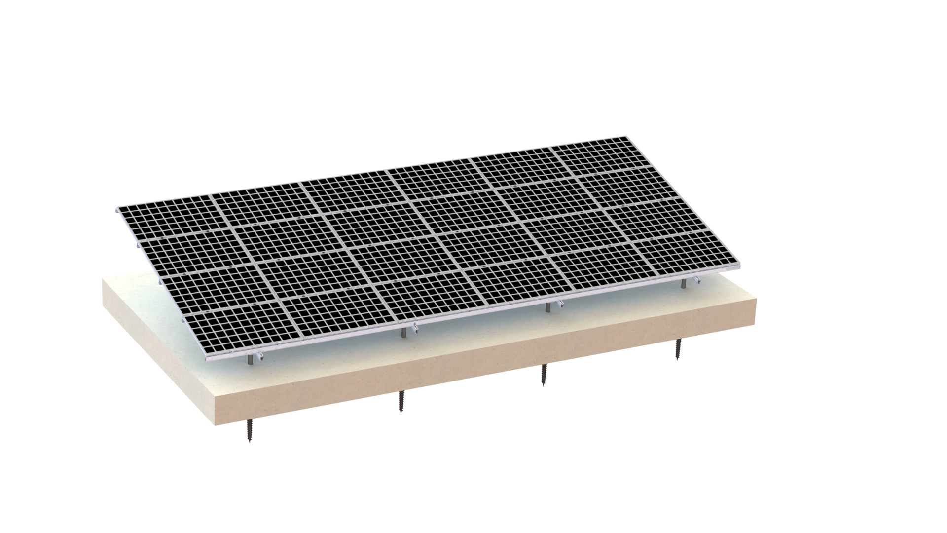 45 система PV солнечной алюминиевой структуры степени 60M/S Frameless