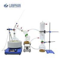 destilação fracionária Kit For Labortory Chemicals de trajeto 2L curto