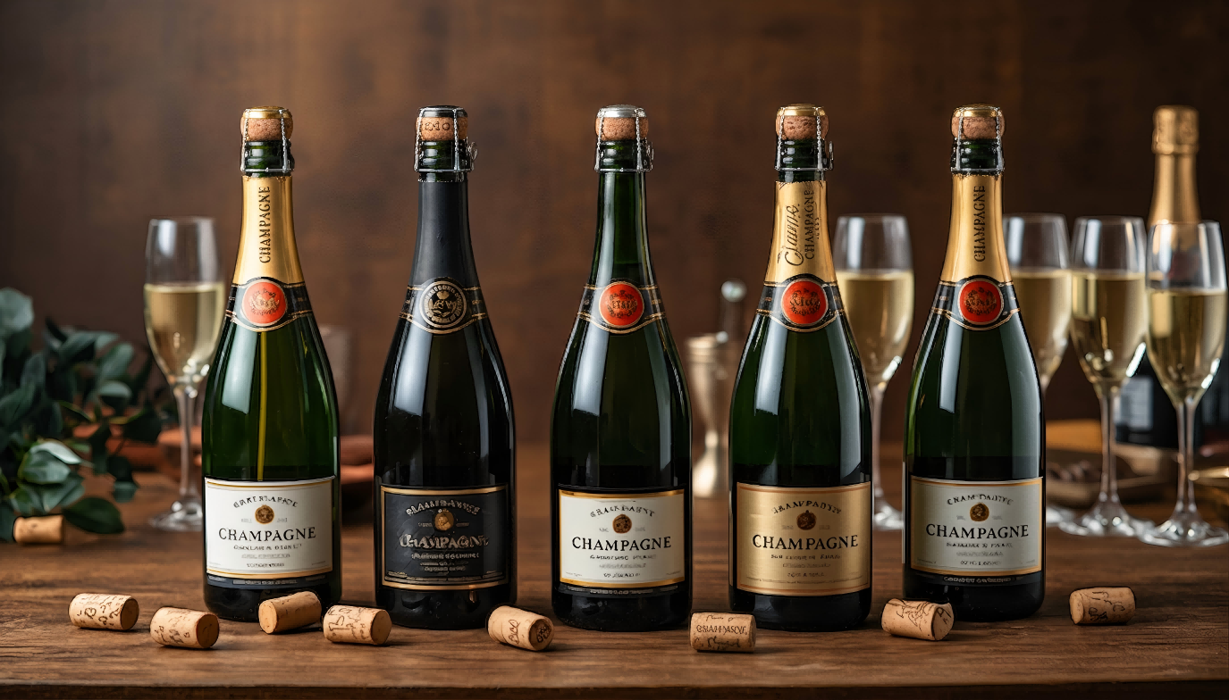 FDA Approved Champagne Cork Customizable Colors Pressure Resistance 6 Bars Sparkling Wine