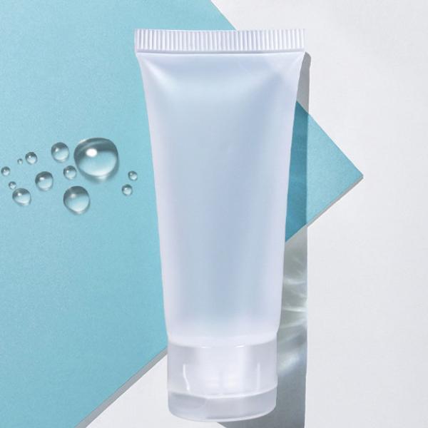 tubo 50G de creme de alumínio preto que empacota o tubo cosmético do Pcr para a lavagem da cara