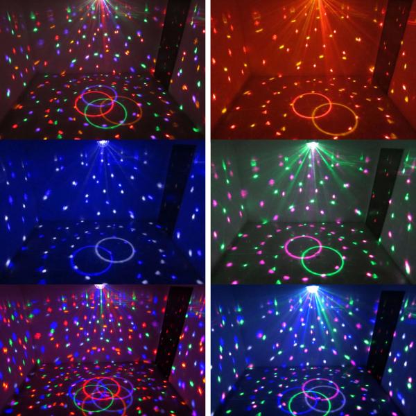 RGB / RGBW Magic Ball LED Christmas Light 20 Watt Sound Activated With Stepper Motor