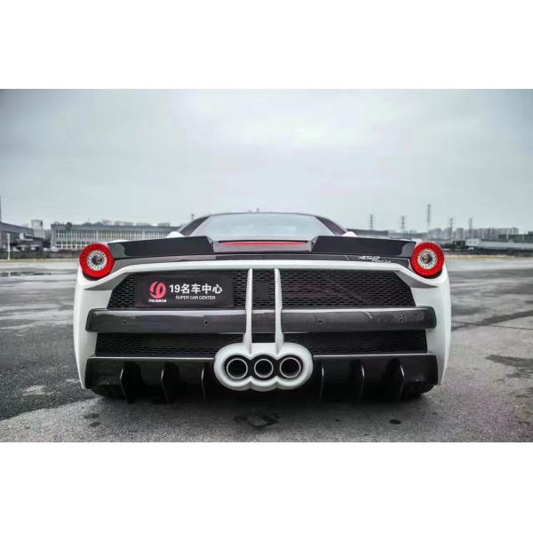 Repuestos para automóviles para Ferrari 458 Kit de carrocería 458 Modernizado Misha estilo delantero y trasero Parachoques lateral Falda con capucha Spoiler Kit de carrocería