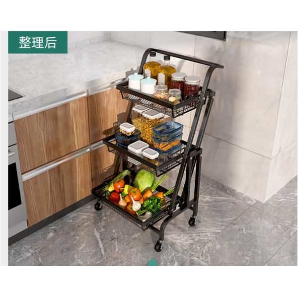 Anti Corrosion Telescopic 25kg Bearing Metal Trolley Cart