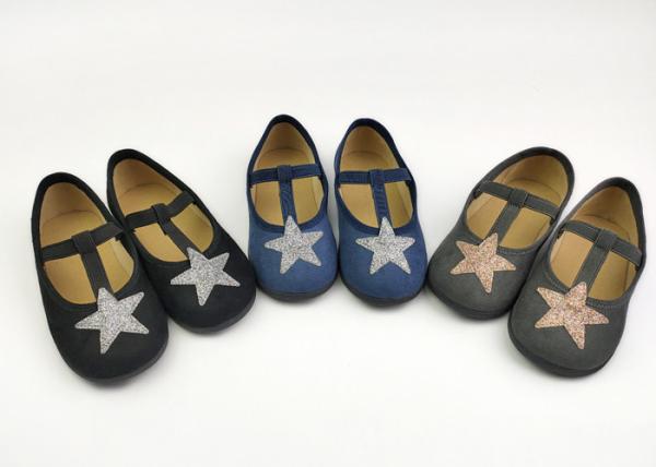 Little Girls Cute Star T Strap Stylish Kids Shoes
