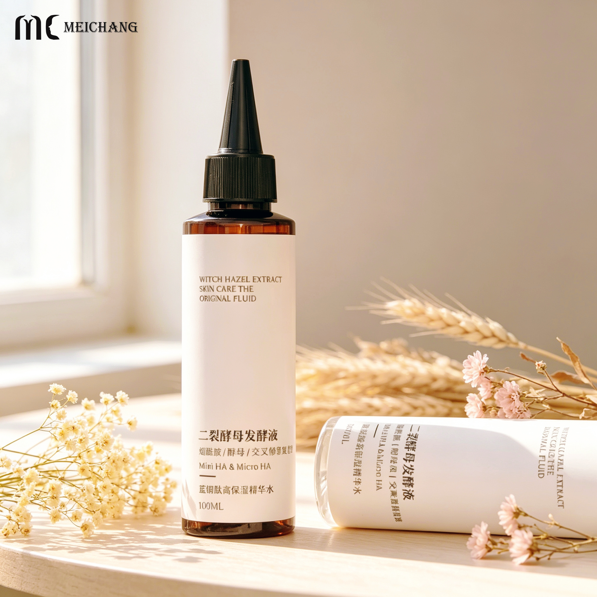 5-250ml PET Squeeze Bottle with Pointed Twist Cap for Hair Oil & Scalp Care(MC-1418)