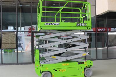 SS0812EM Electric Man Lift , Electric Hydraulic Scissor Lift 0.9m Platform Extendable