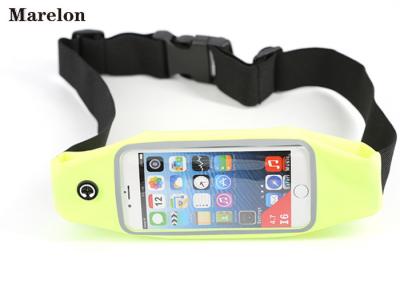 Lycra Fabric Running Waist Pack High Sensitive Screen For Outdoor Sports