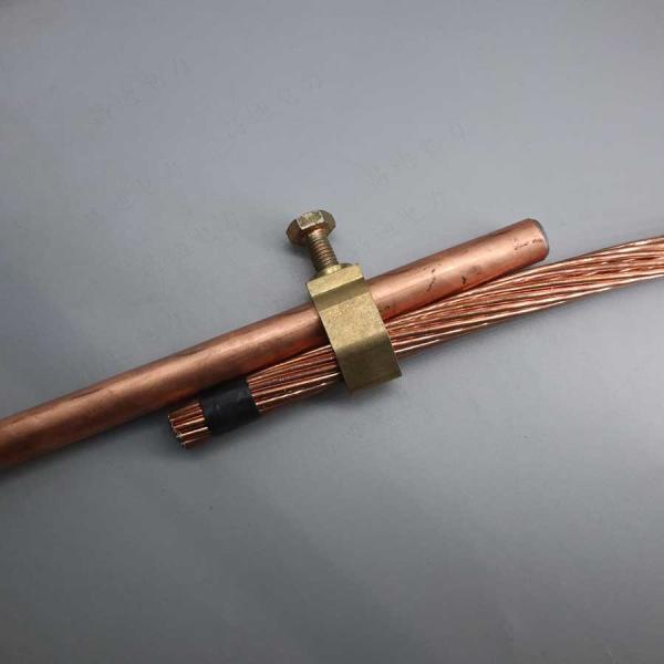 Surface Roughness Ra0.8 Grounding Rod 16mm Copper Layer Thickness ≥0.254mm Electrical Grounding Rod Designed for Optimal Earth Ground Connections