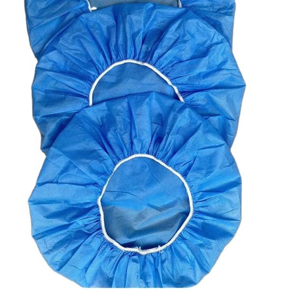 SMS Excellent Disposable Bouffant Cap Hubei Haixin Head Care Doctor Headgear Flexible Rubber Band Blue Non Woven Caps Wholesale