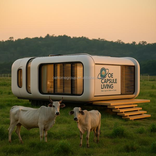 Soundproof OEM ODM Modular Private Office Pods Outdoor Capsule For Exterior Garden Backyard