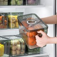 Containers en plastique 3L pour le déjeuner Temps de conservation Containers de stockage de réfrigérateur ODM