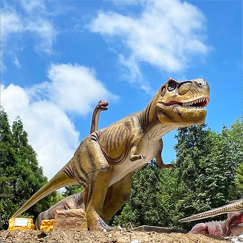Theme Park Decoration Artificial Life Size Realistic Animatronic Dinosaur Moving Dinosaur