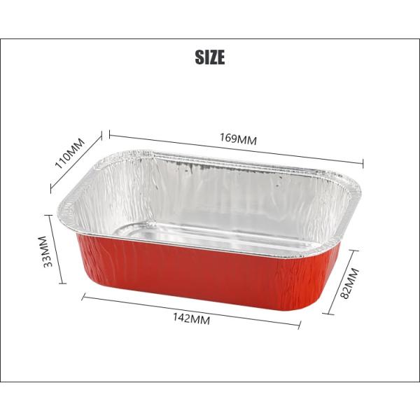 250ml 320ml 350ml 500ml Aluminum Foil Airline Food Container Takeaway Tray