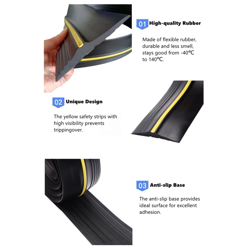 Garage Door Bottom Rubber Seal Strip Waterproof Rubber Threshold Sealing Strips for Garages