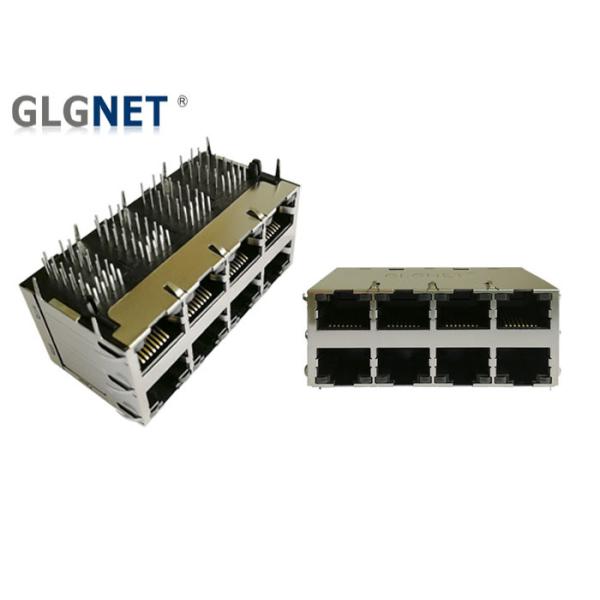 NIC 8P8C Jack RJ45 Modular Jack With LED EMI Tab Spring Green Yellow