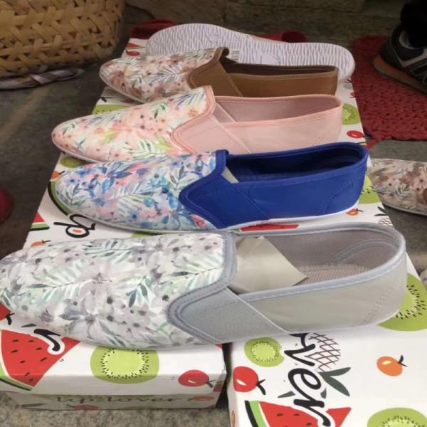 Ladies 2style Shoes Casual And Fashion Printed Pattern Multicolor Size 35to40 navy color