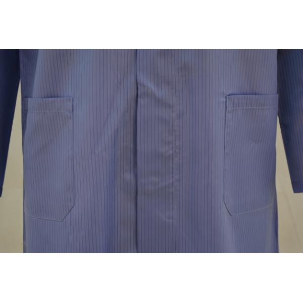 Striped Antastic Mens Long Work Coat , Custom Embroidered Work Shirts