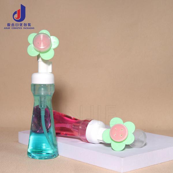 Botella de espuma de plástico de 200 ml para limpieza facial de mascotas, mousse espumoso líquido, bomba, botella de espuma transparente